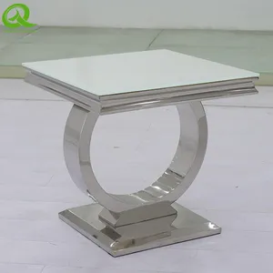 Modern Living Room Furniture Set Glass Side Table Small Coffee Table thumbnail-1