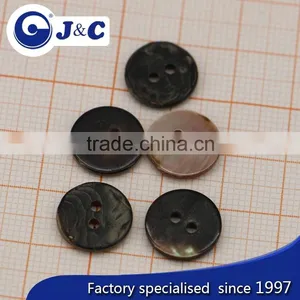 Bespoke Laser Logo Raw River Shell Button for Coat and Dress thumbnail-3