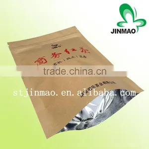 2016 New Design 100% Biodegradable Stand up Zip Lock Kraft Paper Tea Bag thumbnail-4