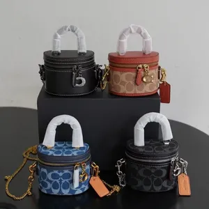 Women's Mini Crossbody Bucket Bag Fashionable Beautiful Zipper Closure Casual Shoulder Handbag for Kids Satchels thumbnail-1