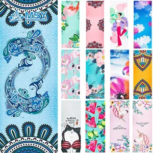 Slip Free Sweat Absorbs Easy Clean Yoga Towel Gym Mat Cover thumbnail-5
