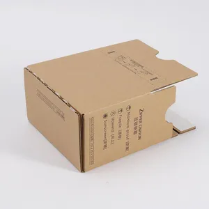 Kraft Paper Zipper Corrugated Carton Easy Tear Strip Recycled Materials for Clothing Cosmetics Aircraft Mailer Box Packaging thumbnail-2