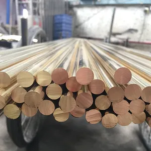 Good Quality 99.99% Pure Copper C11000 C10200 C12000 C12200 Dia 6mm 8mm Round Copper Bar With Short Delivery thumbnail-5