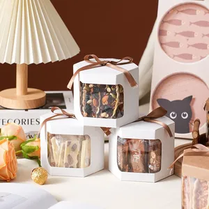 New Design Paper Food Grade Packaging Box With Window thumbnail-1