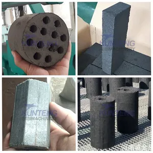 Automatic Hexagonal Charcoal Forming Machine Cube Coal Briquette Machine EPC thumbnail-3
