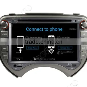 Wecaro WC-NM7043 Android 4.4.4 Stereo Double Din for Nissan March Car Dvd Player With Gps WIFI 3G 1080p thumbnail-3