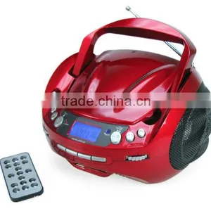 Factory Price Red AM FM Radio Boombox Portable CD Boombox USB Boombox thumbnail-2