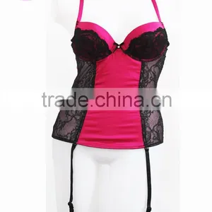 Sexy Lace Transparent Lingerie Nigntwear,pink Strappy Sexy Women Lingerie thumbnail-1