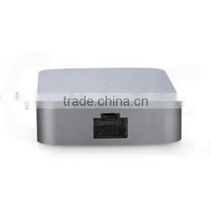 High Speed ABS USB-C to RJ45 & USB 3.0 Type-A 2 Ports Adapter thumbnail-4