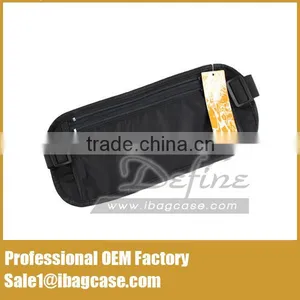 The Black Nylon Zipper Travel Wallet Belt thumbnail-5
