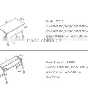 Latest Modern Design Folding Table for Training Table thumbnail-2