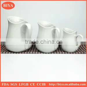 Ceramic Milk Pot Different Size Hot Sales Porcelain Milk Jar,wholesale Good Price Porcelain Sauce Juice Jar and Pot thumbnail-2