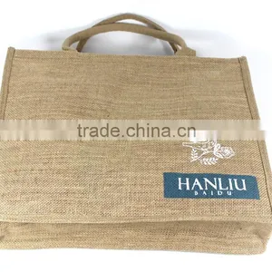 Factory Customized High-grade Jute Shopping Bag thumbnail-4