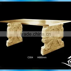 Cast Stone Carved Table Base thumbnail-5