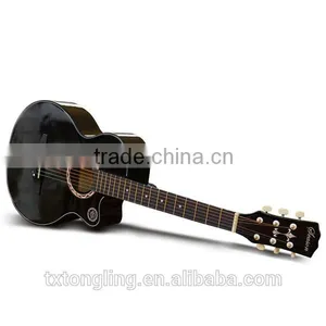 Differrent Color Quality Student Beginner 38 Size Ripple Pattern Colour Basswood Acoustic Folk Guitar thumbnail-6