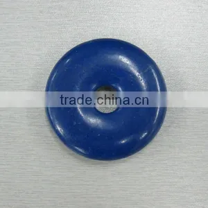 Wholesale Blue Synthetic Donut Gemstone thumbnail-1