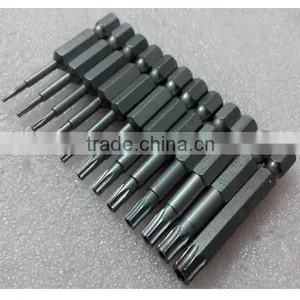 12Size/Set Magnetic Torx Screwdriver Bits Set Electric Screwdriver 50mm Length AR-24 thumbnail-1
