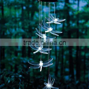 Dragonfly Decorative Led Solar Color Changing Acrylic Wind Chime Quality Choice thumbnail-1