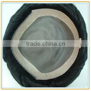 Indian Remy Hair Wigs for Men 100% Human Hair Mens Wigs thumbnail-1
