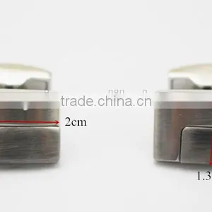 Stylish Mens Shirt Matte Silver Cufflinks Matt Blank Cufflink thumbnail-2