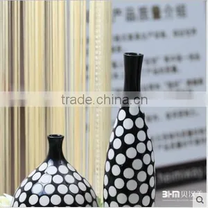 Modern Hand Paint Circle Pattern Ceramic Vases Wholesale for Home Deco thumbnail-5