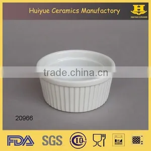 Ceramic Porcelain Round Creme Brulee Bowl, Ramekin Bowl Quality Choice thumbnail-1