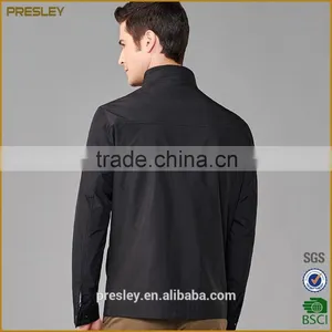2016 Cusom Simple Design Black Blank Men Bomber Jackets for Business Men thumbnail-2