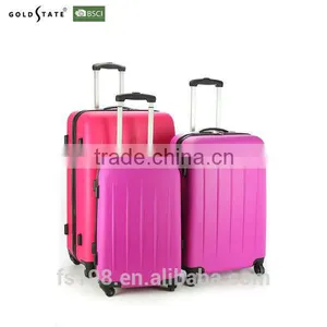 Pink Superior Quality Super Light 100% ABS Unique Luggage Sets thumbnail-1
