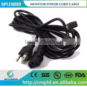 NEW 12 FT ACER ASUS HP SAMSUNG MONITOR POWER CORD CABLE thumbnail-1