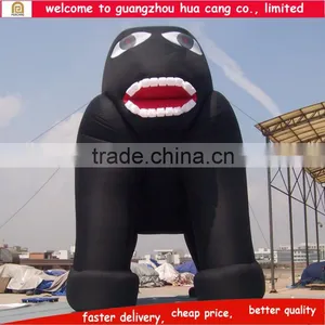 Advertising Inflatable Animals , Inflatable Gorilla , Black Inflatable Cartoon for Promotion thumbnail-2