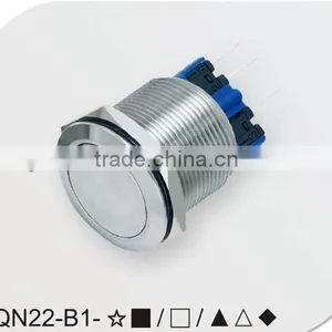 IP67round Self-locking 22mm Push Button Switch thumbnail-1