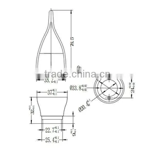 3W 4W 5W C37E27 Led Bulb Parts thumbnail-3