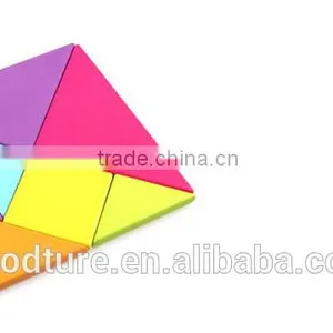 2015 Hot Sale Big Size Colorful Wooden Tangram Jigsaw Puzzle thumbnail-1
