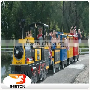 China Kids Equipment Rides Outdoor Playground Cartoon Trackless Train for Sale thumbnail-4