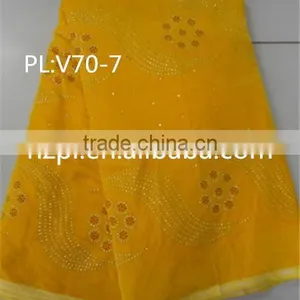AFRICAN SWISS VELVET LACE FABRIC BEST SALE FASHION DESIGN(PL:V70-7) thumbnail-1