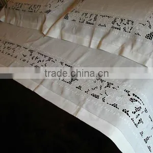 Cutwork Bed Linen ,embroidery Bed Sheet,embroidery Bedding Set ,embroidery Pillowcase ,bed Linen thumbnail-1