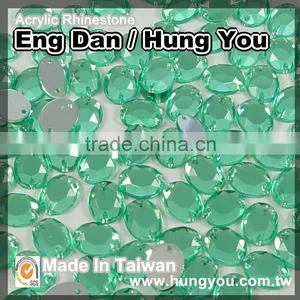 Machine Cut Oval Shape Sew On Acrylic Rhinestones thumbnail-1