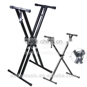 Professional Musical Instrument Stand Doulbe Metal Pipe Piano X Keyboard Stand thumbnail-3
