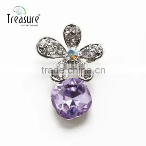 Fashionable Jewelry Flower Brooch With Colorful Rhinestone Brooch Jewelry thumbnail-6