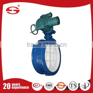 High Temperature Stainless Steel 304 Eccentric Flange Connection Seated Butterfly Valve thumbnail-1