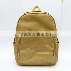Trendy Casual Strong Tyvek Backpack Brown Tyvek Paper School Backpack thumbnail-1