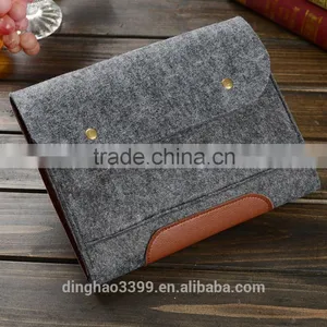 2016 New Style Tablet Bag Fashion Lady Pad Bag High Quality Felt Computer Bag thumbnail-3