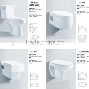 Wall Hung Ceramic Toilet and P-Trap Sanitary Ware wc Toilet Spy Supplier European Toilet Bowl thumbnail-2