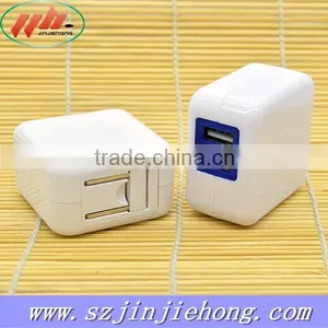 Factory Outlet Wall Charger Folding Plug Travel Charger 5V2.4A Dual Port USB Wall Charger thumbnail-3
