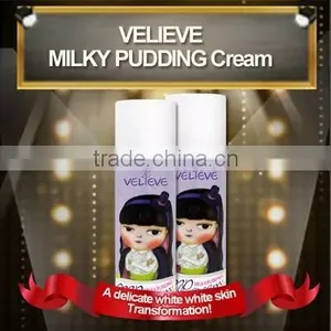 [VELIEVE]Milky Pudding Cream/Korea / Aqua /Whitening Cream/Anti Wrinkle Cream/Sun Block Cream thumbnail-1