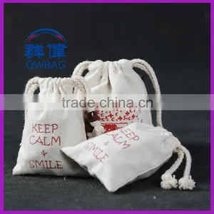 Jute / Cotton /canvas Drawstring Bag, Cute Jute Gift Bag, Jute Draw String Bag thumbnail-1