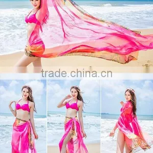 Sexy Women Lady Chiffon Scarves Bikini Swimwear Sun Dress Beach Scarf Veil Wrap thumbnail-3