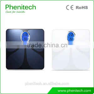 Bluetooth 6mm Tempered Glass Body Fat Scale 325*325*29 Mm Overload Indication thumbnail-1