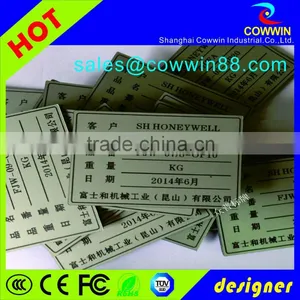 2016 Bulk Custom Printing Steel Nameplate With Serial Number thumbnail-4