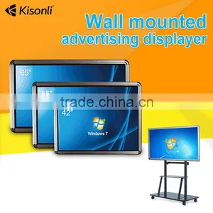 IR Wall Mounted Multi Touch Advertising Digital Signage Display / Advertising Screens LED Video thumbnail-2